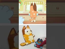Baby Bluey and Chilli Baby Race Cookies 🍼🍪 | Bluey  #ytshorts