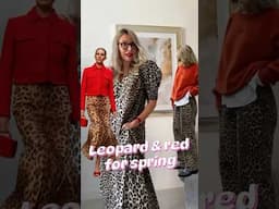 Leopard and Red- Power Combo for Spring #springstyle #springtrends #styleafter50 #springessentials