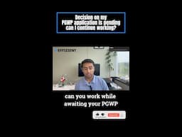 Decision on my PGWP application is pending can I continue working?