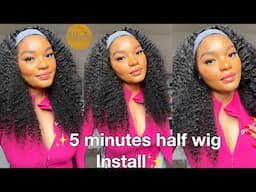 Easy, Viral, Undetectable and REALISTIC "All in One Half Wig" | ULAHAIR”