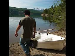 Loading My #walkerbay 8' Boat to go trout fishing with my dog