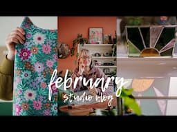 February Studio Vlog | Riso printing, fabric haul, whining 😅, failing