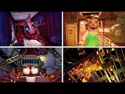 All Animatronics Get Destroyed Scenes - FNAF Secret Of The Mimic