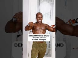 You Ask! If you Can’t Get To The Gym Do- RESISTANT BAND FOR UOUR CHEST WORKOUT