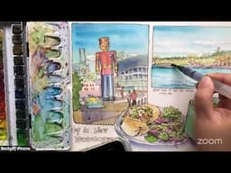 Becky’s March 2025 Live Sketch Session: Urban Sketching Page Design