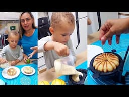 Hoje tem criança na cozinha - Kael fez seu próprio bolo