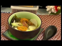 ￼鹽燒鯖魚配蘿蔔海帶烏魚子湯