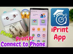 iprint app connect to phone | Mini Printer Connect To Phone | iPrint App | Printer connect To phone