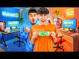 We Built Walmart vs Temu Gaming Setups To Play Fortnite!