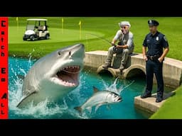 We FOUND SHARKS in a GOLF COURSE POND! **COPS CALLED Again**
