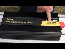 Power Your Home and RV With The Vevor 2500 Pure Sine Wave Inverter!