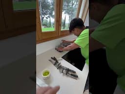 Installing a giant ceramic kitchen worktop. pt2