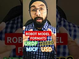 Which robot model format should you use? - URDF/ XACRO/ MJCF/ USD