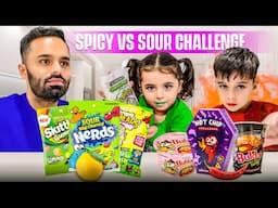 SPICY vs SOUR Challenge With Noah & Hazel 🥵🌶️