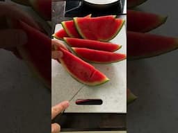 Watermelon cutting skills #short