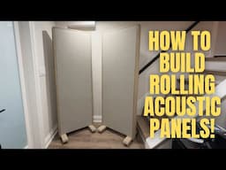 HOW TO BUILD ROLLING FLOOR STANDING ACOUSTIC PANELS! DIY PRO