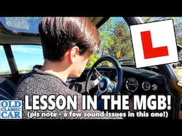 DRIVING LESSON time in a 53-year-old car