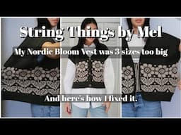 Fixing/Saving my Nordic Bloom Vest | vlog