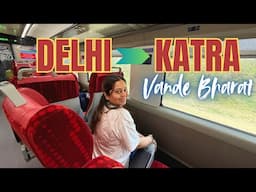 New Delhi to Katra VANDE BHARAT Express | Executive Coach, Train Food, Journey to Mata Vaishnodevi🙏