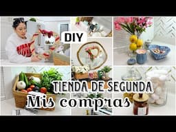 MIS COMPRAS DE LA TIENDA DE SEGUNDA MANO 💰 💸 TRANSFORMANDO COSAS PARA DECORAR MI CASA! 🏠😍 ✅