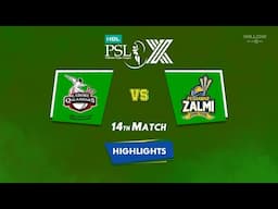 Highlights: 14th Match, Lahore Qalandars vs Peshawar Zalmi | 14th Match - LQ vs PZ