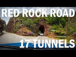 Amazing drive through 17 tunnels on Red Rock Road in French Alps! | 4K