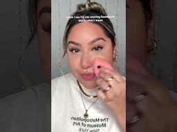 No foundation routine 🙂‍↔️ #makeup #nofoundationmakeuplook #makeupshorts