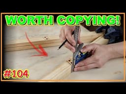 A PROJECT SO USEFUL YOU'LL WANT TO COPY IT! (VIDEO #104) #woodworking #woodwork #joinery