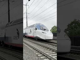 Amtrak New Acela 2.0 (Alstom Avelia Liberty) Crew Qual Train @ Jersey Avenue w/ Horn Salute!