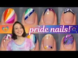 BE WHO YOU ARE 🗣️ Pride Flag Nail Art Compilation to Celebrate Pride Month! 🏳️‍🌈🏳️‍⚧️🤎🖤