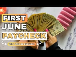 Cash Stuffing $360 | How I’m Budgeting Every Dollar in June #cashstuffing #budgeting