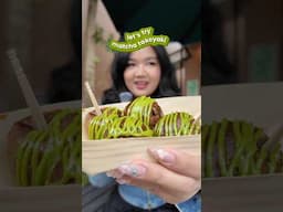 trying matcha takoyaki and matcha gyoza in UJI, KYOTO 🍵🫣 would you try it?#matcha #japan #Vlog