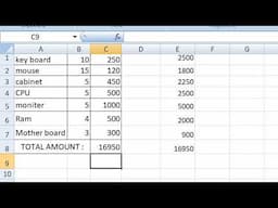 PART -1 ||  BASIC EXCEL FORMULA ||  IIMS INSTITUTE || 2025.
