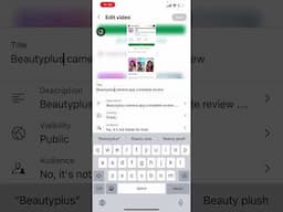 How to add title Description & tags in YouTube Videos using YT Studio App