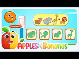 Apples and Bananas Nursery Rhymes and Easy Preschool Learning App for Kids