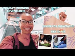 VanLife: Dinner For Breakfast ? Brown Sugar Hunt!  Crash & Laughs! 😂 (Crashed A City Bike 💥🚴‍♀️)