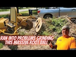 Ran Into Problems Grinding This Massive Root Ball