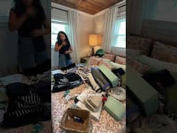 Huge closet declutter for my pregnant sister 🥹🤍 organizing our home
