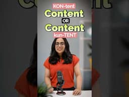 Sound Fluent: Learn Both Meanings of “Content” | Noun or Adjective?  | Pronunciation Practice