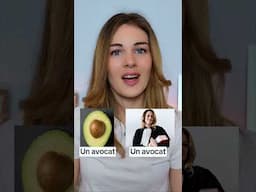 A lawyer= Un avocado in French  #learnfrench