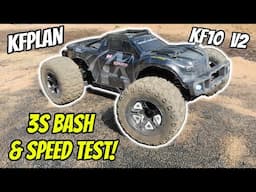 KFPLAN KF10 Monster Truck 3S BASH & SPEED TEST!