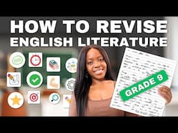 How To Revise English Literature + Free Study Plan! (2025 Exams)