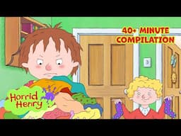 Henry THROWS Smelly Clothes Everywhere! 👖 Horrid Henry Compilation | 40+ MINS | Cartoons for Kids