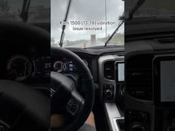 Ram 1500 (13-18) vibrations resolved! #ram1500hemi #vibration #truck #hesitation