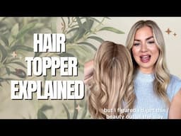 HAIR TOPPER REVIEW | The Original Fall | #hairthinningsolution #hairtoppersforwomen