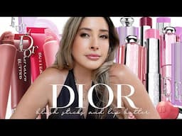 NEW DIOR MAKEUP : DIOR BACKSTAGE ROSY GLOW CREAM BLUSH STICKS 🥰 DIOR ADDICT LIP GLOW BUTTER