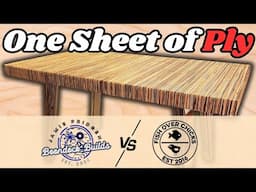 The One Sheet of Plywood Challenge | FOC Vs. Boondock Builds