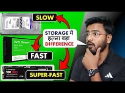 HDD vs SATA vs NVMe SSD | Storage Drives | SSD vs HDD | in Hindi #ssdvshdd