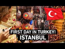 ISTANBUL CITY VLOG TURKEY TRAVEL | First day in TURKEY! 🇹🇷 Grand Bazaar