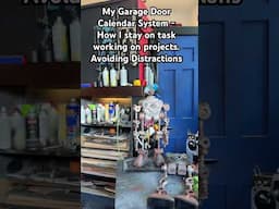 Garage door calendars to avoid distraction & stay on task #3dprinting #rccars #lasercutting #adhd